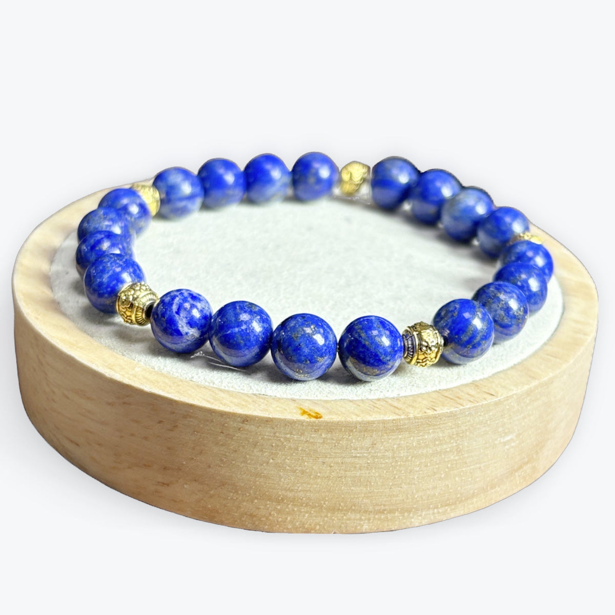 Bracelet Lapis-Lazuli 8mm avec apprêts