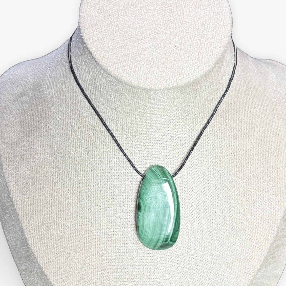 Pendentif Malachite percés latéral - 20gr - 4x2cm