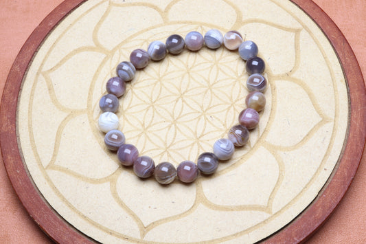 Bracelet Agate Botswana 8 mm