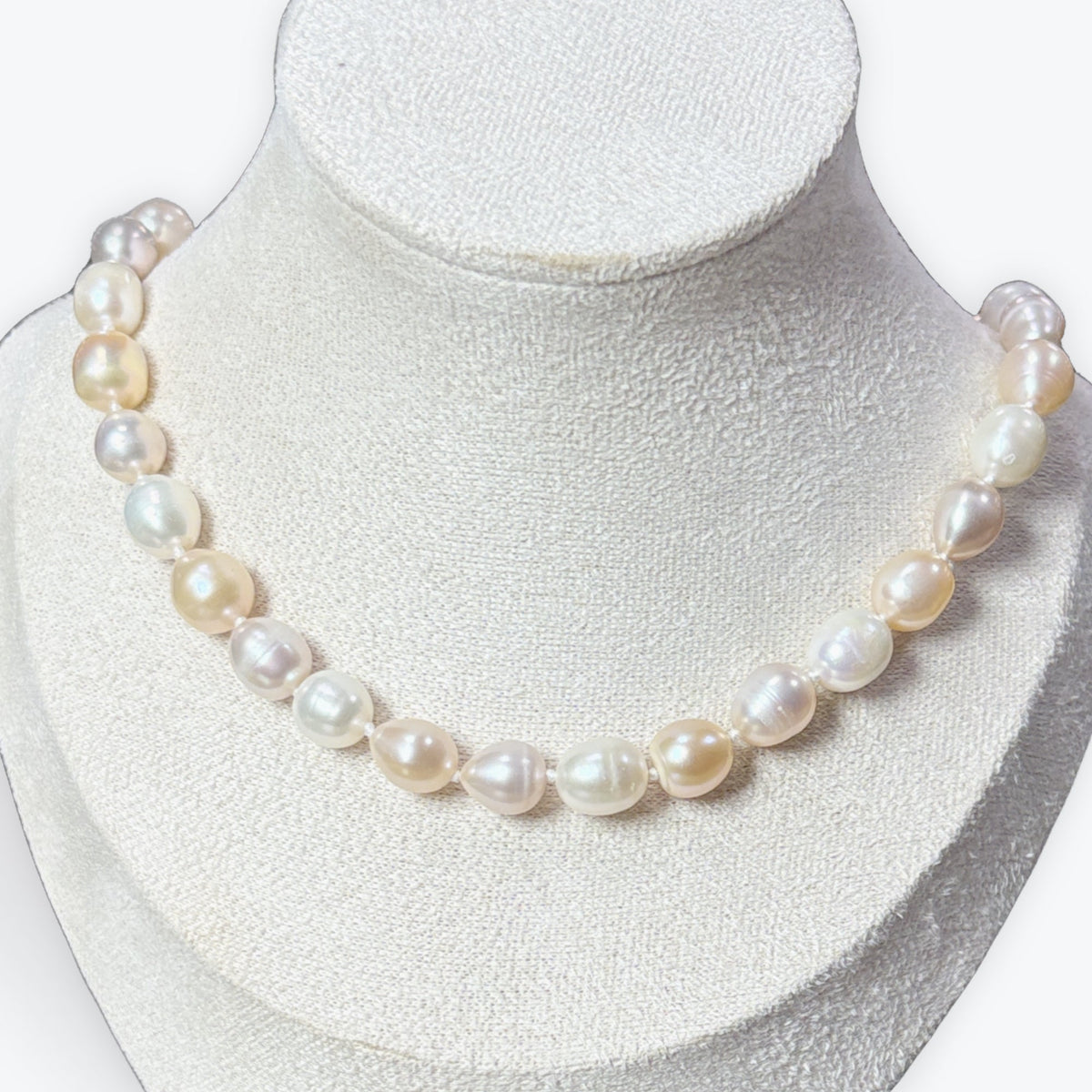 Collier Perles De Culture  Avec Noeuds