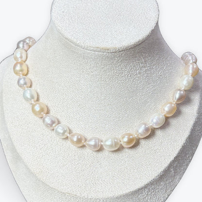 Collier Perles De Culture  Avec Noeuds
