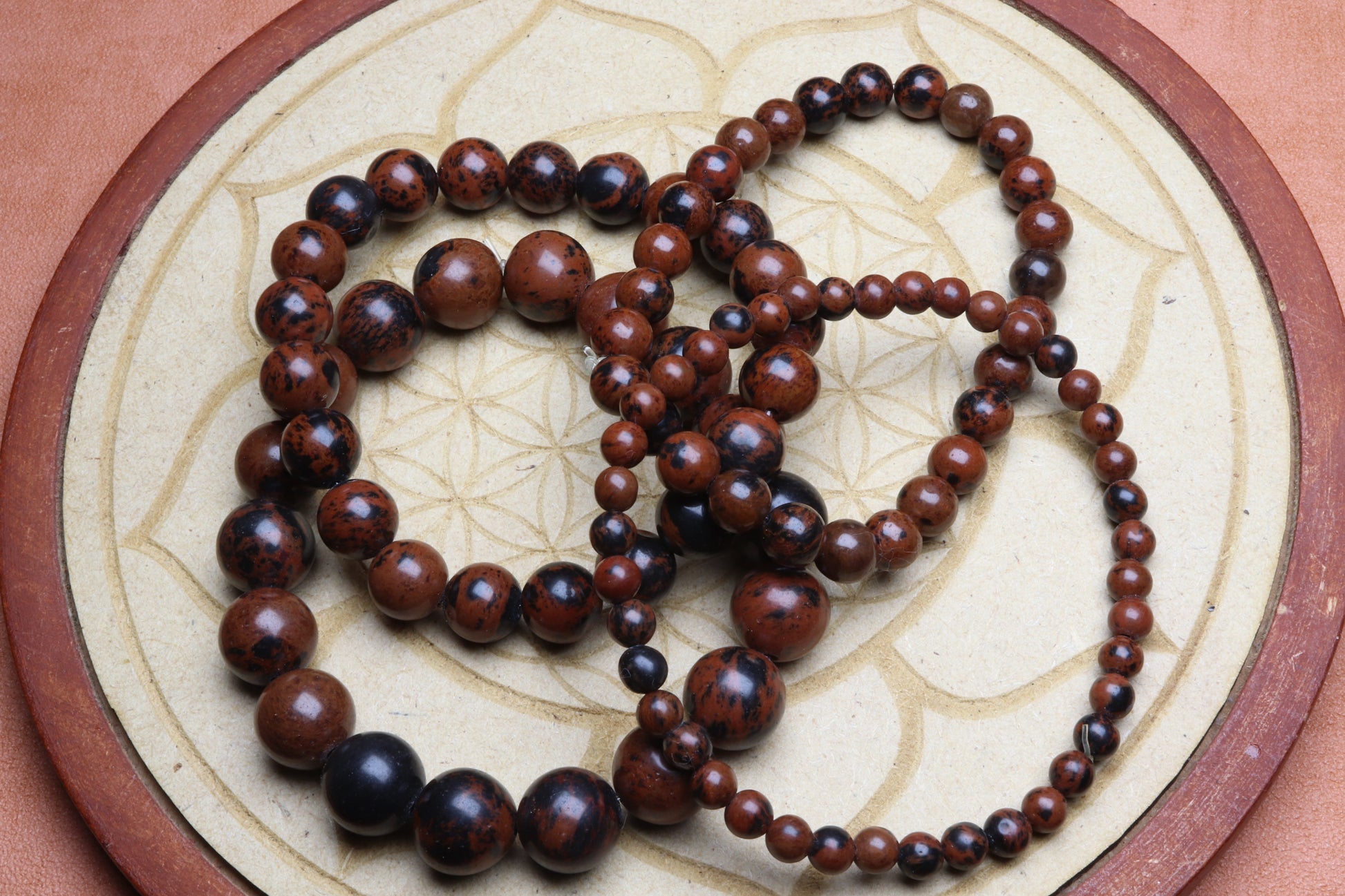 Bracelet Obsidienne Acajou