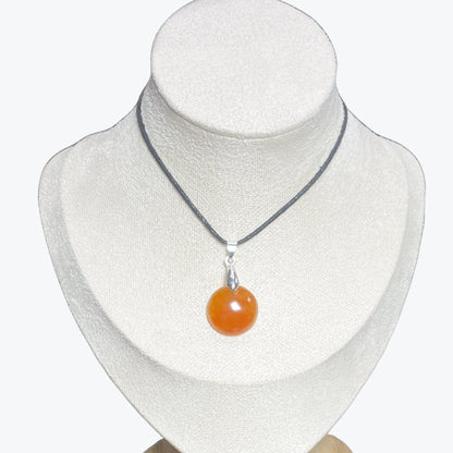 Pendentif cornaline ovale – photo 2