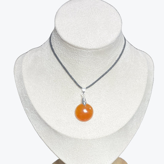 Pendentif cornaline ovale – photo 2