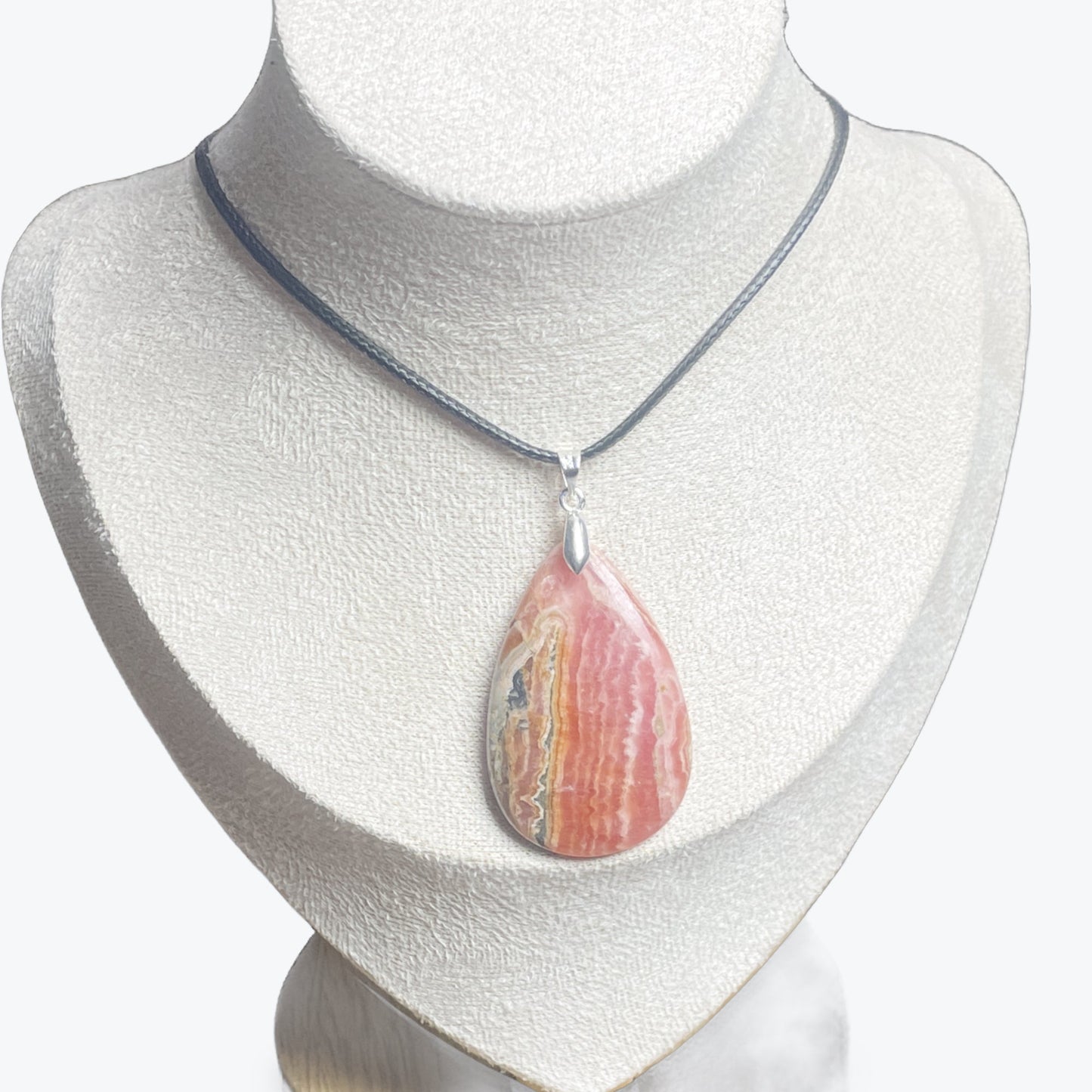 Pendentif Rhodocrosite goutte