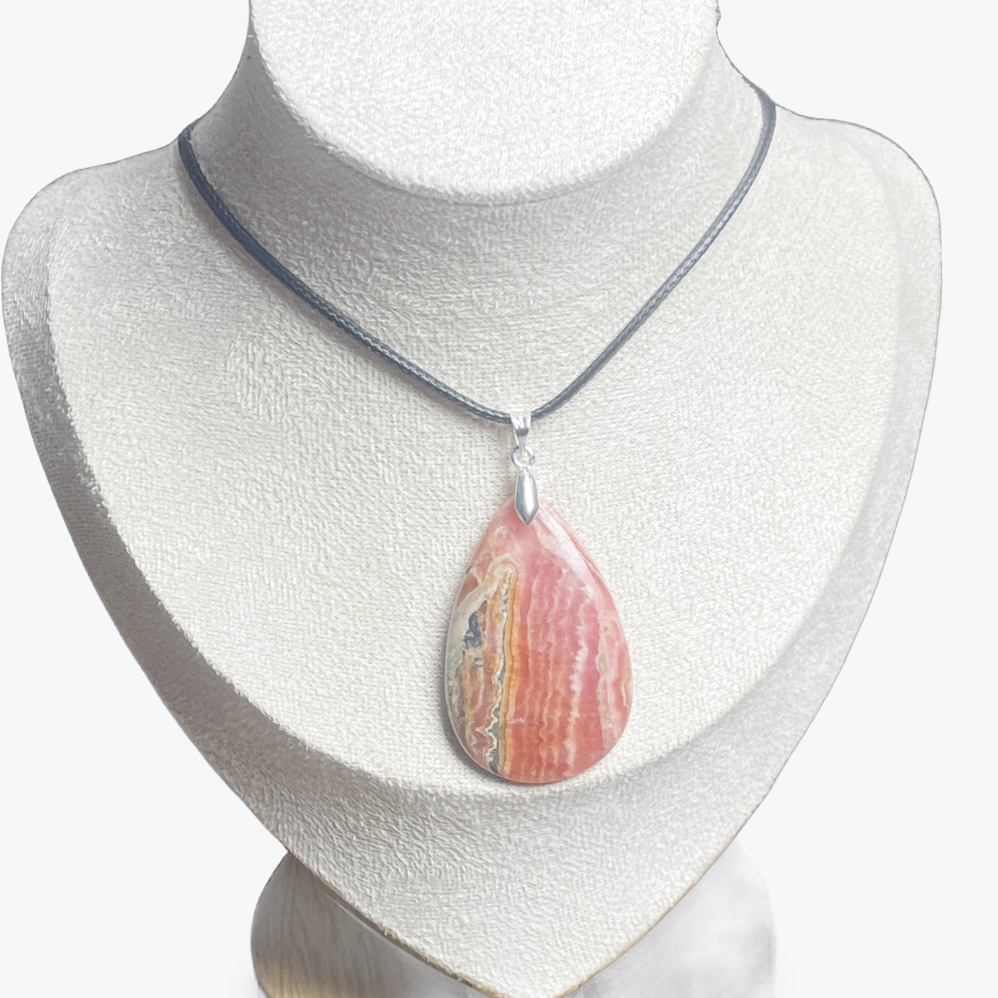 Pendentif Rhodocrosite goutte