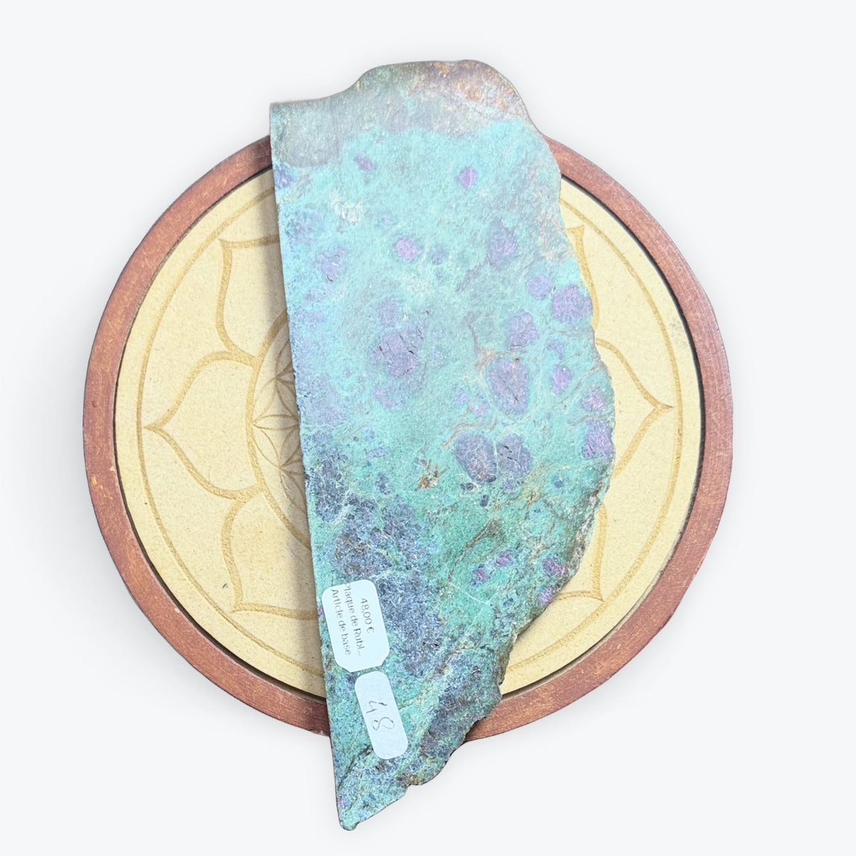 Plaque de Rubis sur Zoïsite | 230gr - 18x7cm
