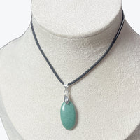 Pendentif Agate mousse ovale
