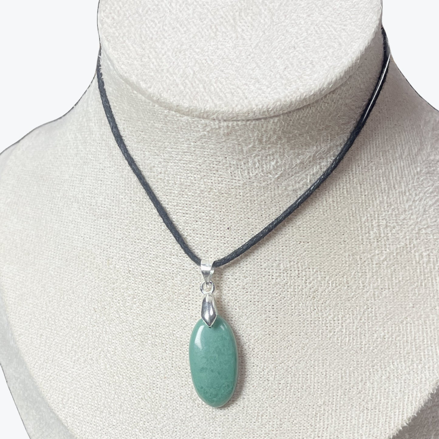 Pendentif Agate mousse ovale