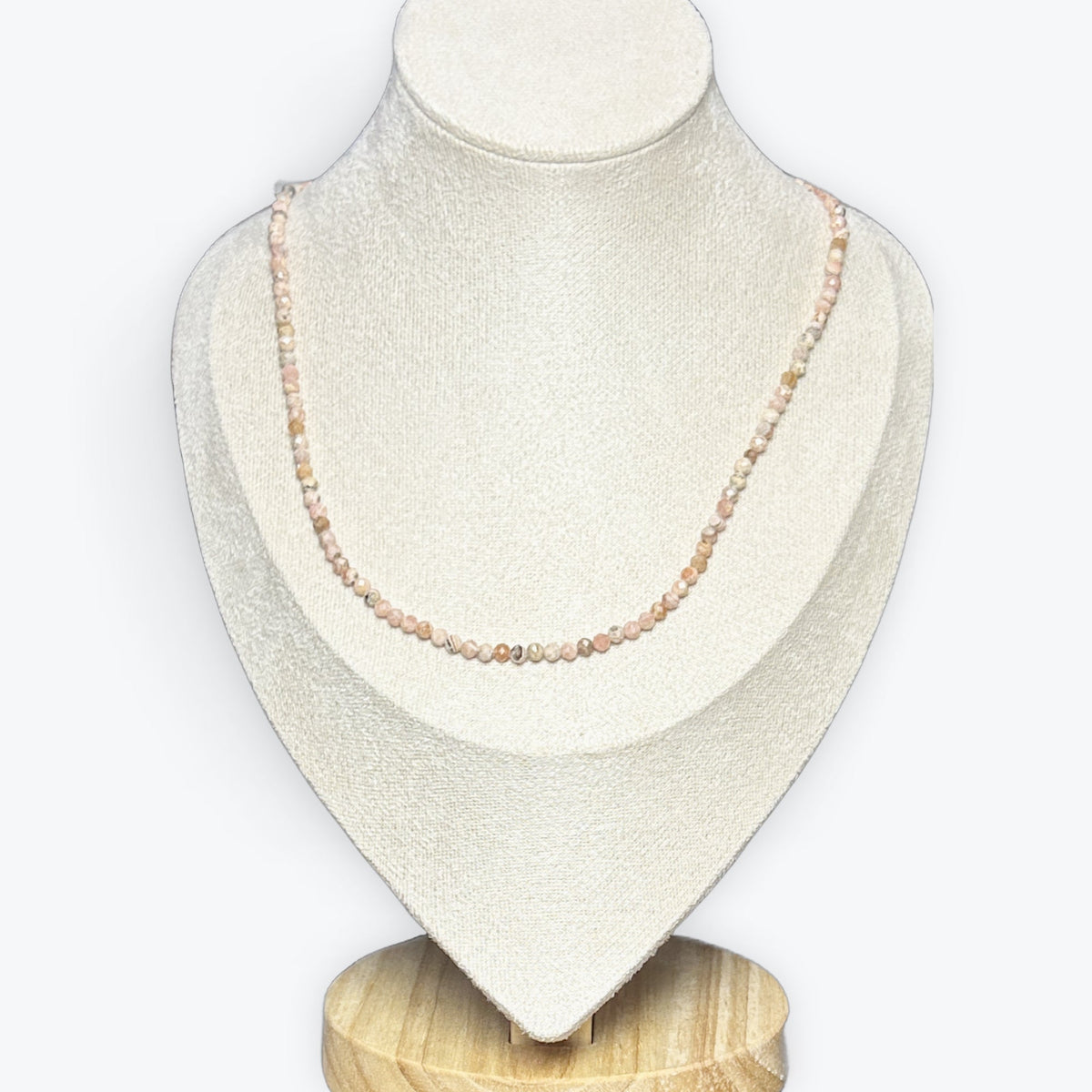 Collier Rhodochrosite Facetté – photo 4