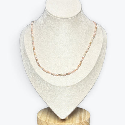 Collier Rhodochrosite Facetté – photo 4