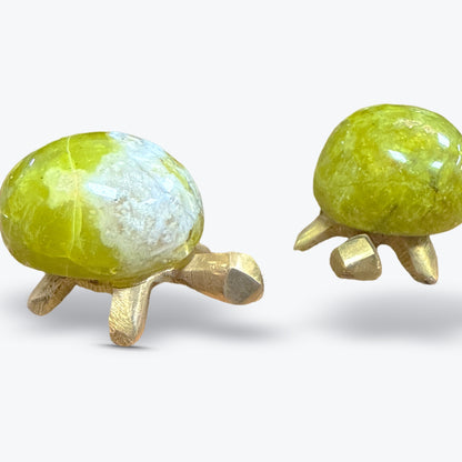 Tortue Décorative en Pierre Naturelle de Madagascar – Carapace en Pierre Polie | 15gr - 3x2cm