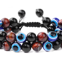 Bracelet Triple Protection - Œil de Tigre, Hématite et Obsidienne