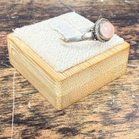 Bague sertis clos d'une Quartz rose naturelle 2gr