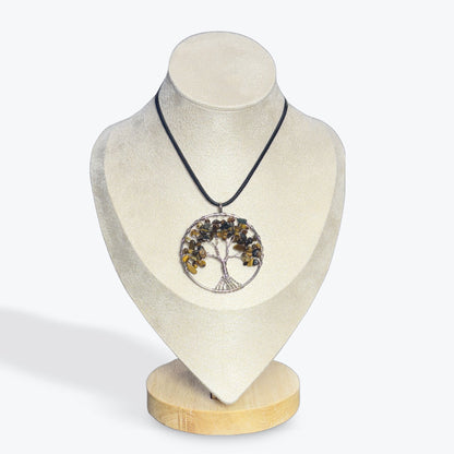Pendentif Arbre de Vie Oeil de Tigre