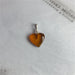 Pendentif Ambre Coeur - Argent 925