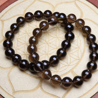 Bracelet Quartz Fumé porté