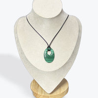 Pendentif Malachite Donut Ovale
