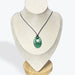 Pendentif Malachite Donut Ovale