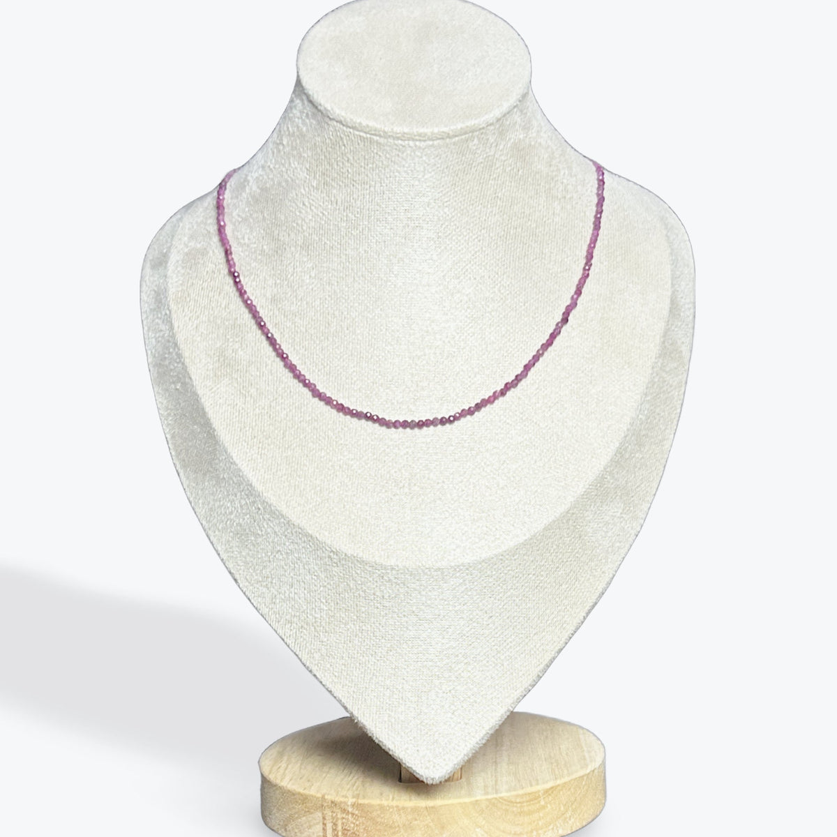Collier Rubis facetté