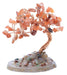 Arbre du Bonheur Cornaline sur Tranche Agate 12cm