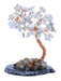 Arbre du Bonheur Howlite sur Tranche Agate 12cm