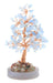 Arbre du Bonheur Aigue Marine sur Agate 14cm