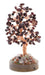 Arbre du Bonheur Grenat sur Agate 14cm