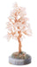 Arbre du Bonheur Quartz Rose sur Agate 14cm