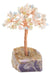Arbre du Bonheur Morganite base Améthyste 14cm