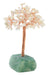 Arbre du Bonheur Pierre de Lune base Fluorite 14cm