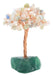 Arbre du Bonheur Morganite base Fluorite 14cm