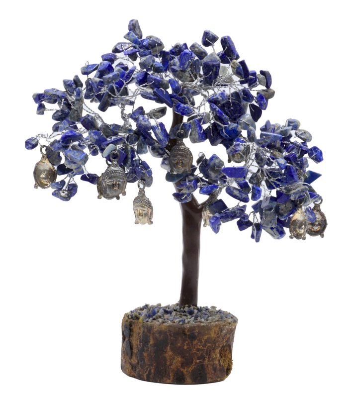 Arbre du Bonheur Lapis Lazuli Bouddha