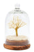 Arbre du Bonheur Cristal de Roche sous cloche 12cm