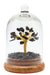 Arbre du Bonheur Tourmaline Noire sous cloche 12cm