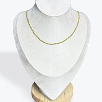Collier Opale Verte Facetté - 3