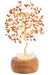 Arbre du Bonheur Lumineux Cornaline 25cm