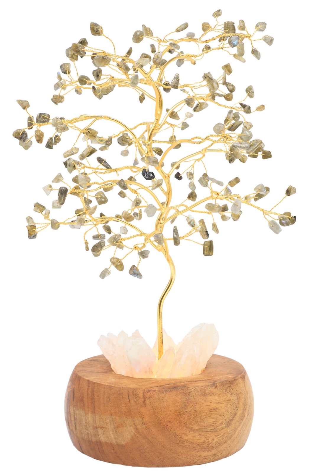 Arbre du Bonheur Lumineux Labradorite 25cm