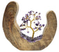 Arbre du Bonheur Bois Design Améthyste 17cm