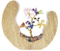 Arbre du Bonheur Bois Design 7 Chakras 17cm