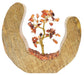 Arbre du Bonheur Bois Design Cornaline 17cm
