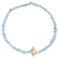 Collier Bohème Chips Pierres Naturelles — 45 cm - 7