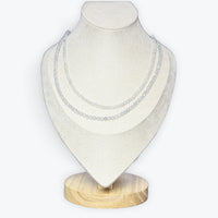 Collier Labradorite facetté