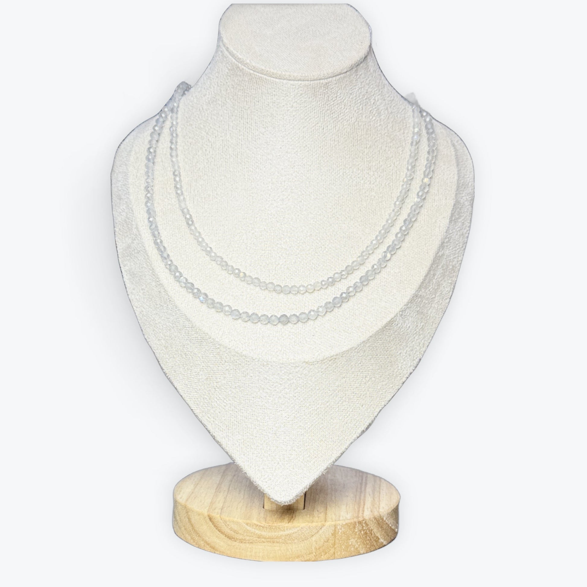 Collier Labradorite facetté