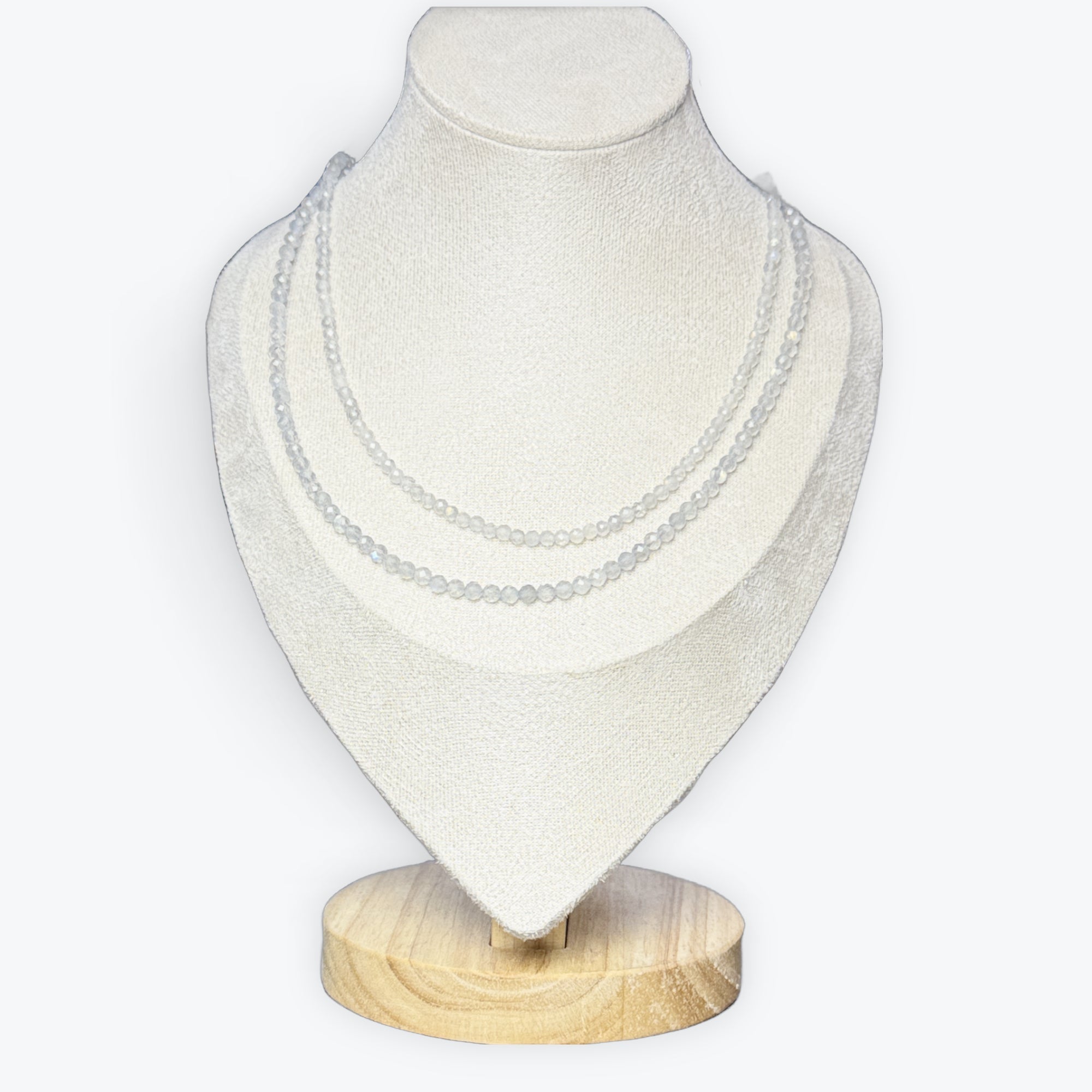 Collier Labradorite facetté