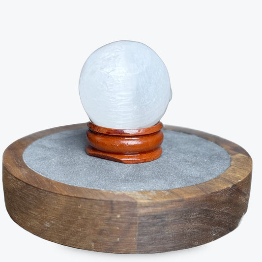 Sphere Selenite Tres Petite | 50gr -3x3cm