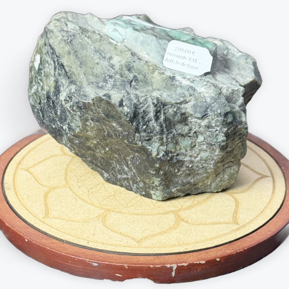 Emeraude XXL brute du brésil dansa sa matrice | 933gr - 11x9cm