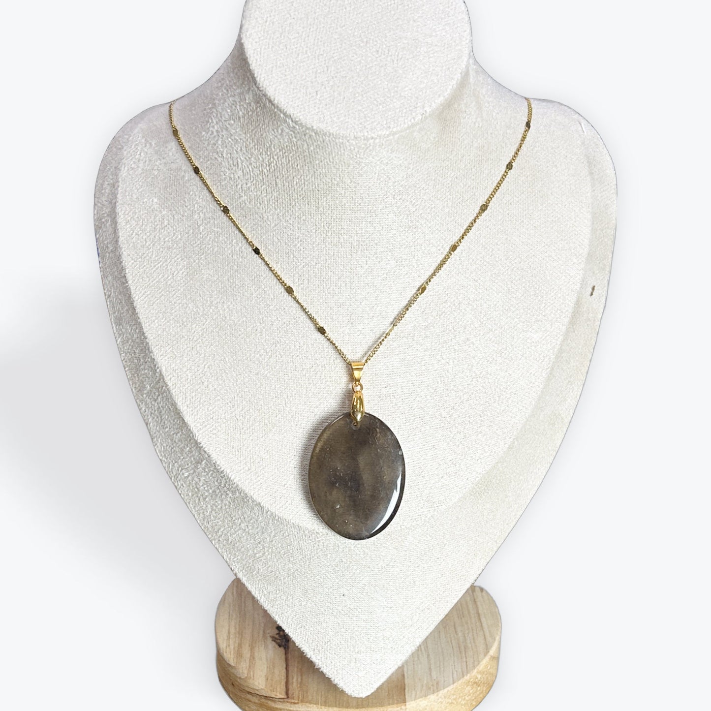 Pendentif Quartz fumé - Galet