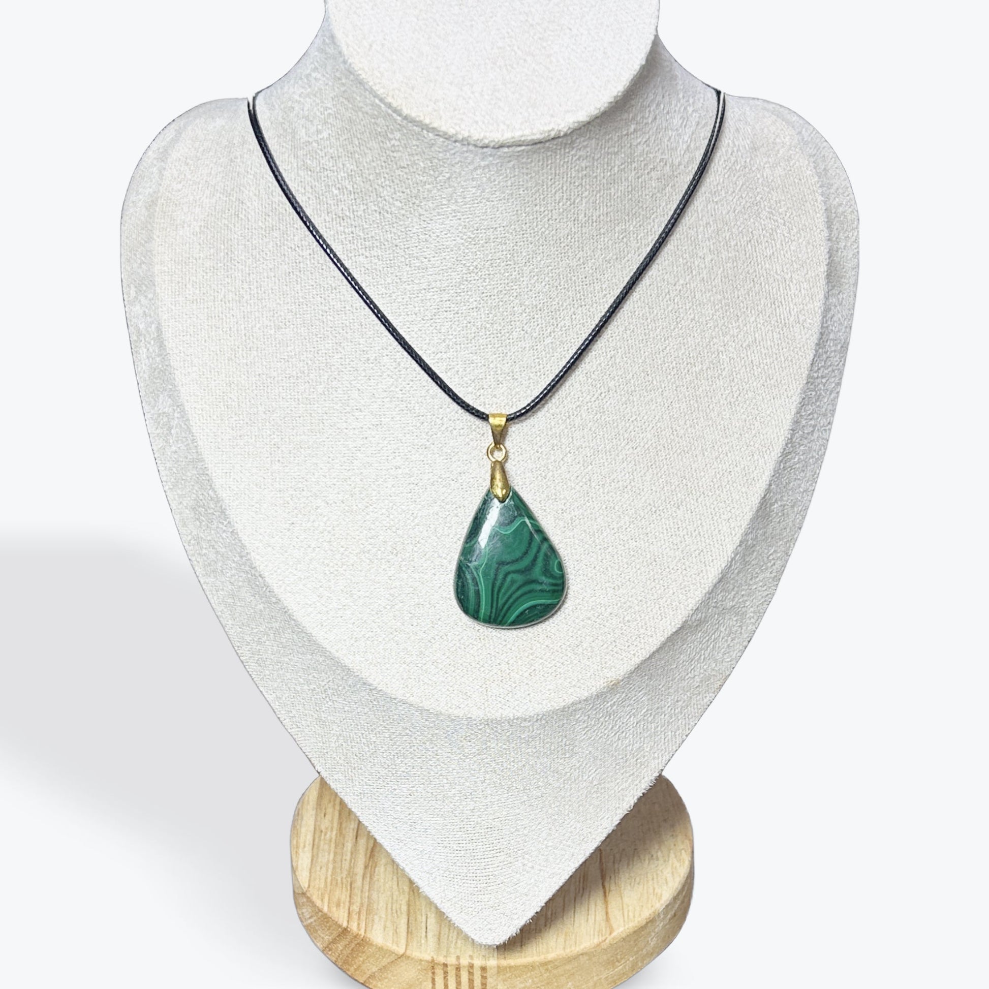 Pendentif Malachite Cabochon - 2