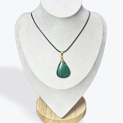 Pendentif Malachite Cabochon - 2